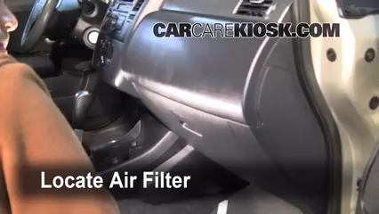 2011 nissan versa cabin store air filter